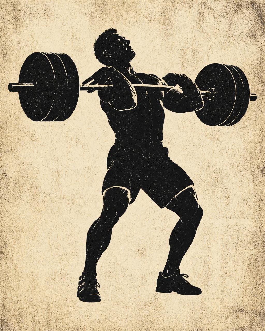 Athlete silhouette in powerful movement — The People's Method
